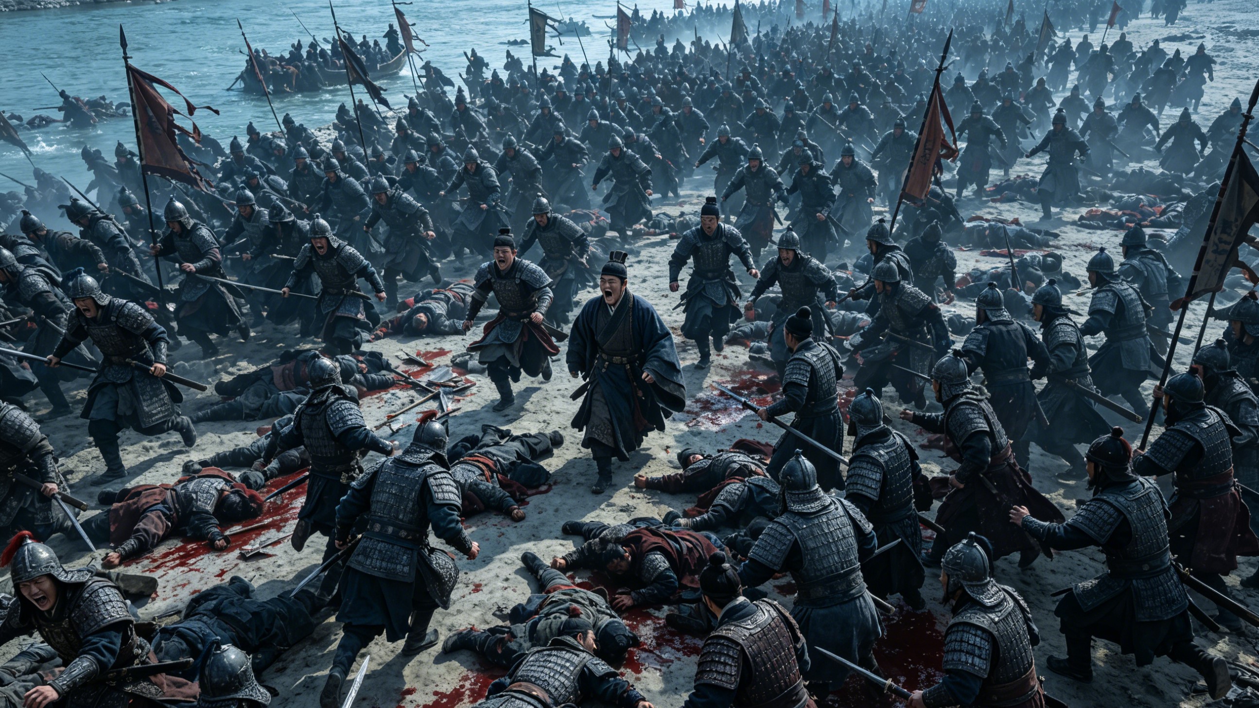 苻坚登上寿阳城楼